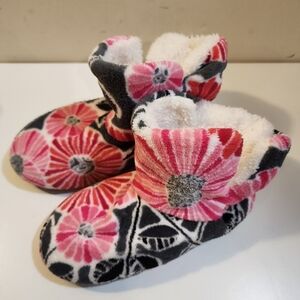 Vera Bradley Women's Floral Fleece slippers size 7-8